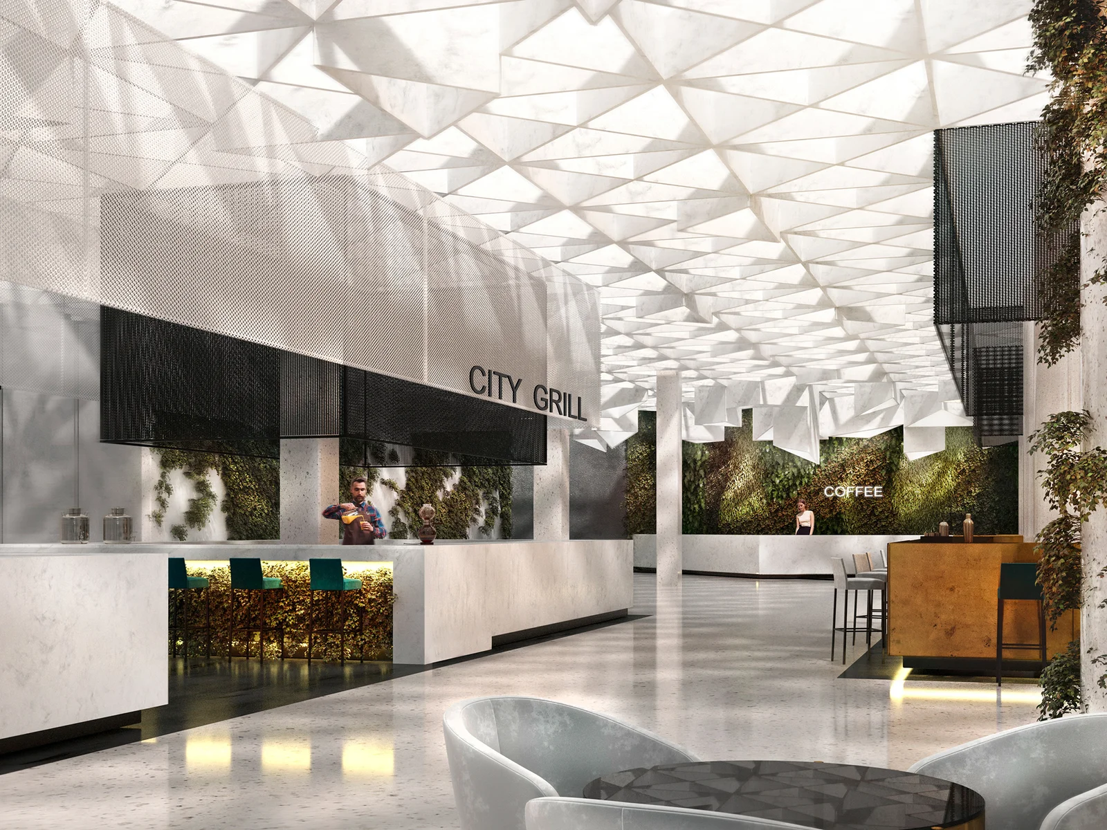 Moscow City Food Market Interior image 2