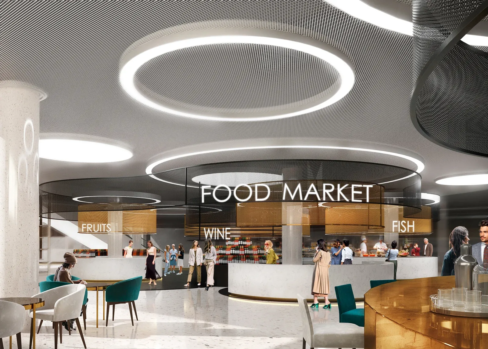 Moscow City Food Market Interior image 5
