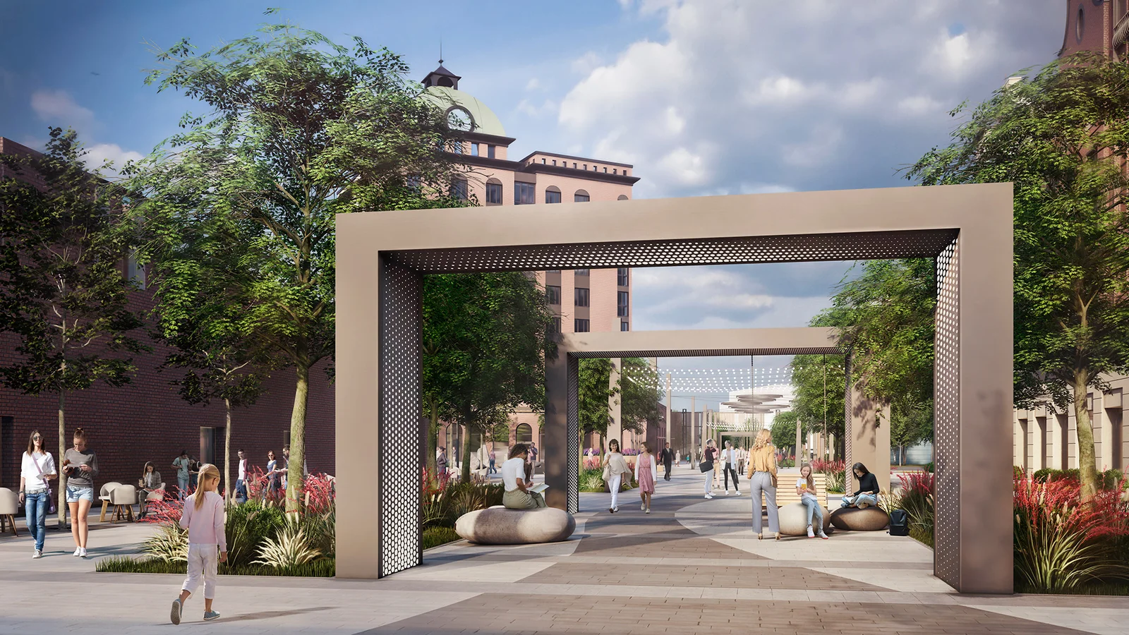 Residential Complex Landscaping image 2